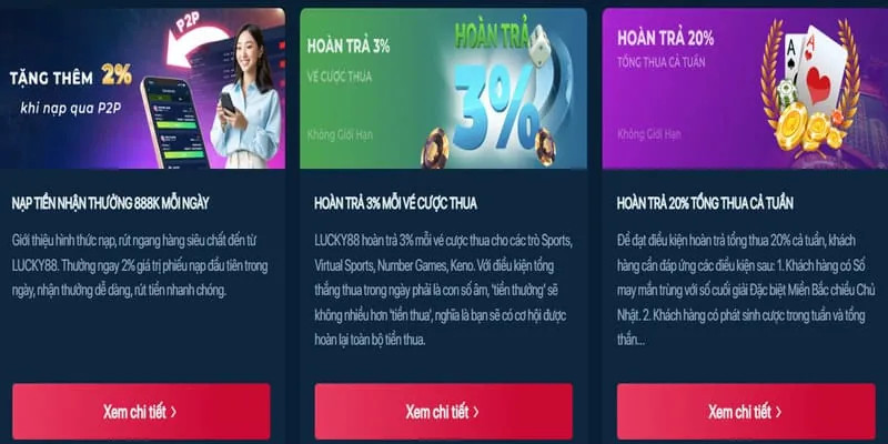 Ưu đãi nạp tiền tại 88m Đăng Ký